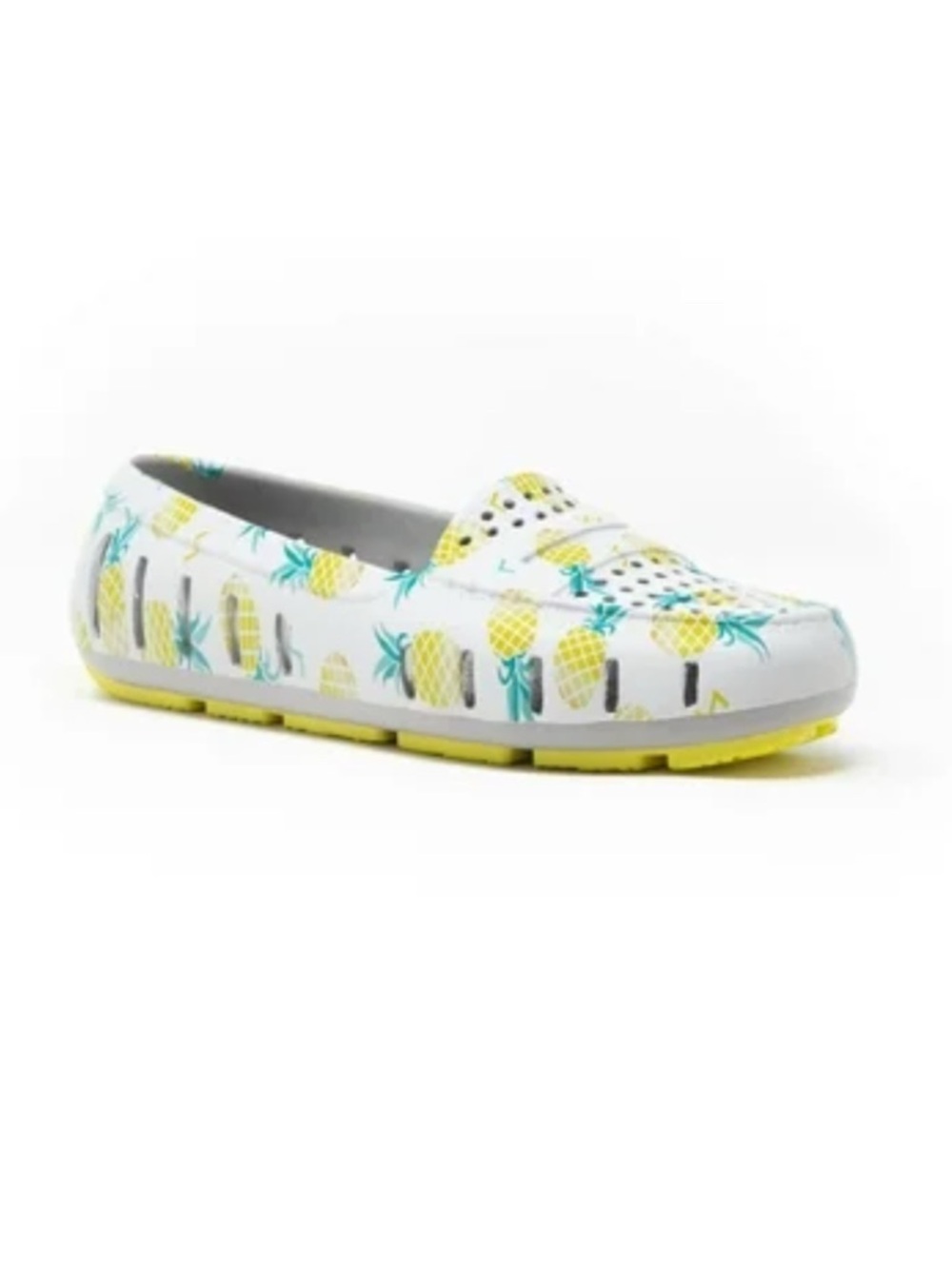 Floafers Women’s Posh Driver Pineapple Print Water Shoe Size 8 Summer Vacation